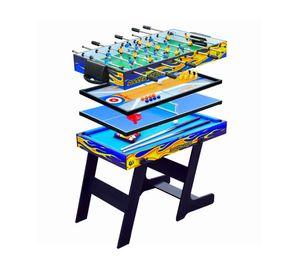 Mesa plegable de 5 juegos taca taca pool 81x120x60 cm