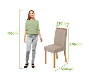 Juego de comedor 8 sillas Nevada 78x130x130 cm