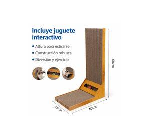 Rascador Para Gatos Madera Forma L Resistente Duradero
