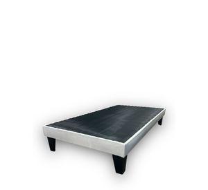 Base De Cama Europea Beige Lino 1.5 Plaza 105X190