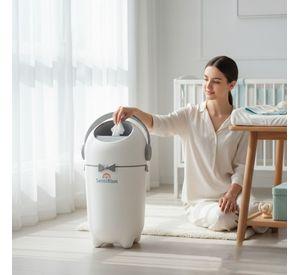 Contenedor de Pañales Hermético 10 L | Basurero Antiodor BPA Free