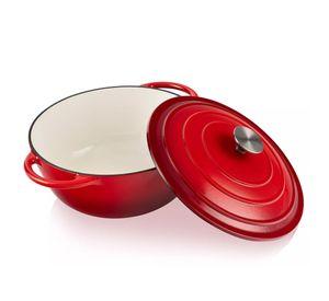 Olla Cacerola De Hierro Fundido Antiadherente 24cm