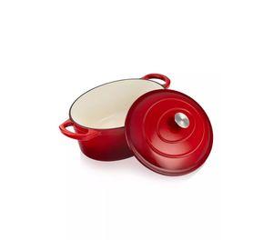 Olla Antiadherente De Hierro Fundido Con Tapa 31cm