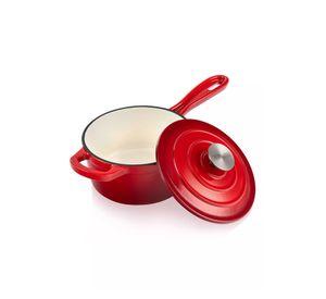 Olla Thomas De Hierro Fundido Antiadherente Con Tapa 19cm