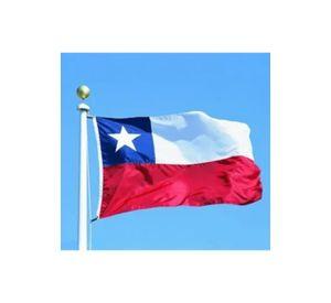 Bandera chilena publicitaria poliéster 90 x 150 cm
