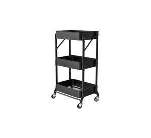 Organizador Carro Plegable Multiuso 3 Niveles Negro