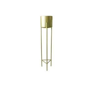 Macetero Pedestal Dorado Set de 3 Piezas