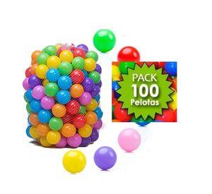 set 100 pelotas plasticas de colores de 5.5 cms