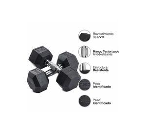 Par de Mancuerna Profesional Hexagonal 7.5 Kg  Uso Fitness