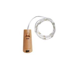 Luz Hada tipo Corcho 1mt Alambre Guirnaldas Led con Pilas