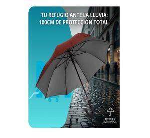 Paraguas Ejecutivo Automatico 100cm Proteccion Uv Reforzado Bordo