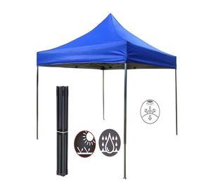 Toldo Carpa Azul Plegable con Filtro Solar UV