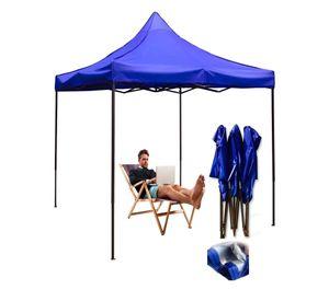 Toldo Carpa Azul Plegable con Filtro Solar UV