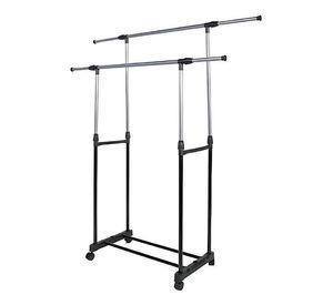 Tendedero Alargable Largo Ajustable Con Ruedas Para Ropa