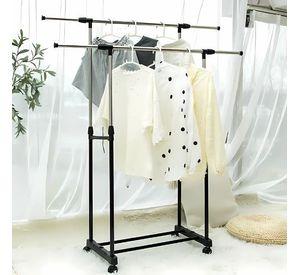 Tendedero Alargable Largo Ajustable Con Ruedas Para Ropa