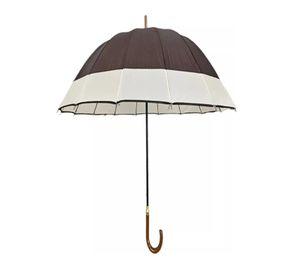 Paraguas Automatico Impermeable 16 Varillas Marron