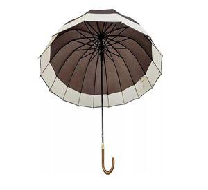 Paraguas Automatico Impermeable 16 Varillas Marron