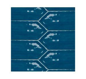 Cerámica Flow Picket Cosmic Shappire azul oscuro 7.7x30.5 cm 1.1 m2