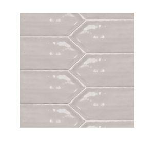 Cerámica Flow Picket Tender Gray gris claro 7.7x30.5 cm 1.1 m2