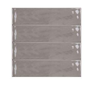 Cerámica Flow Dark Gray gris oscuro 7.7x30.5 cm 1.17 m2