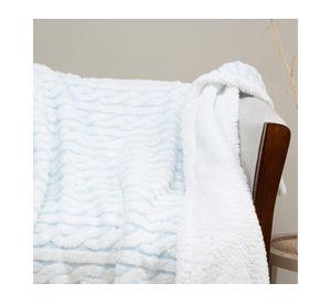 Manta Jacquard Two Tones blanco 127x152 cm