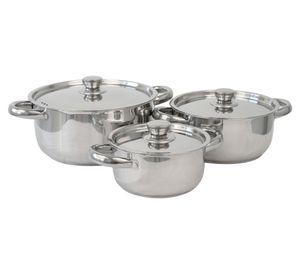 Batería Malaga Legacy acero inox 6 piezas