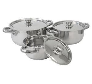 Batería Malaga Legacy acero inox 6 piezas