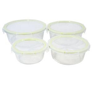 Set herméticos 390/650/950/1300 ml 4 piezas