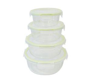 Set herméticos 390/650/950/1300 ml 4 piezas
