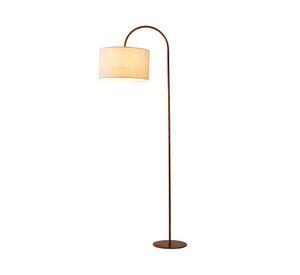 Lámpara pie 40 W E27 1 luz LED K0721-1F café