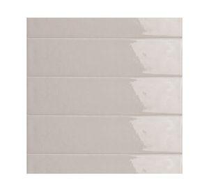 Cerámica Flow Tender Gray gris claro 7.7x30.5 cm 1.17 m2