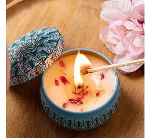PACK 12 velas con aroma floral Ideal para regalar en clubes hoteles y restaurantes