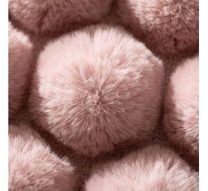 Set 2 Fundas de Cojín Peluche Burbuja Rosado 45x45 cm Colección Perla Sakura