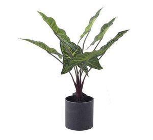 Planta Decorativa Artificial Alocasia Zebrina