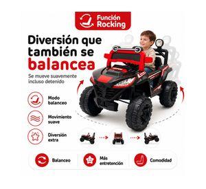 Auto a batería Buggy 4 motores batería 12 V negro