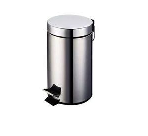 Basurero Papelero Pedal 8 Litros Acero Inoxidable Taumm