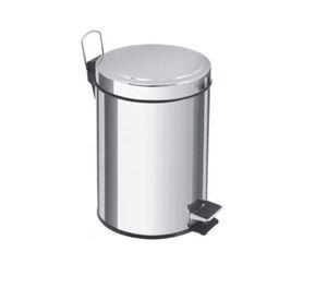 Basurero Papelero Pedal 3 Litros Acero Inoxidable Taumm