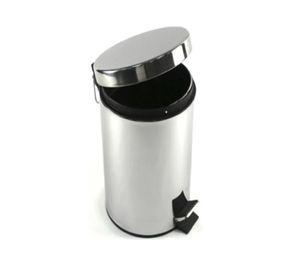 Basurero Papelero Pedal 3 Litros Acero Inoxidable Taumm