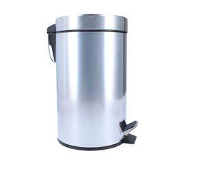 Basurero Papelero Pedal 3 Litros Acero Inoxidable Taumm