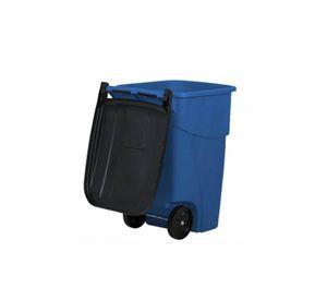 CONTENEDOR BRUTE C/RUEDA Y TAPA AZUL