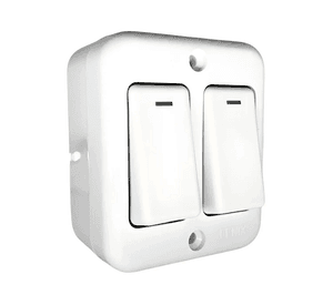 Interruptor Casquete Sobrepuesto Doble 16a 250v Fenix