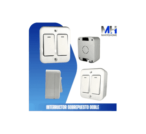 Interruptor Casquete Sobrepuesto Doble 16a 250v Fenix