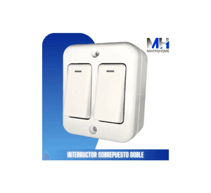Interruptor Casquete Sobrepuesto Doble 16a 250v Fenix