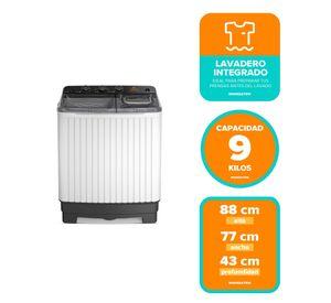 Lavadora Semi Automática Mademsa 9kg Carga Superior MWMSAT9W