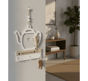 Porta Llaves De Madera Diseno Para Entrada