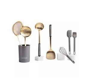 SET DE UTENSILIOS DE COCINA 8PCS ACERO INOXIDABLE