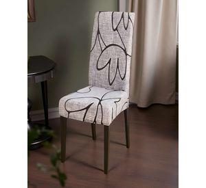 SET DE 6 FUNDAS DE SILLA ELASTICADAS CON DISEÑO ESTAMPADO F28