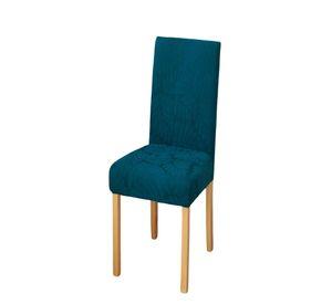 SET DE 6 FUNDAS DE SILLA CON DISEÑO TEXTURIZADO COLORTURQUESA
