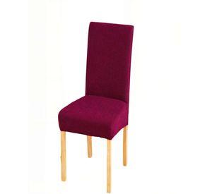 SET DE 6 FUNDAS DE SILLA CON DISEÑO TEXTURIZADO COLORROJO