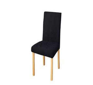 SET DE 6 FUNDAS DE SILLA CON DISEÑO TEXTURIZADO COLORNEGRO 2